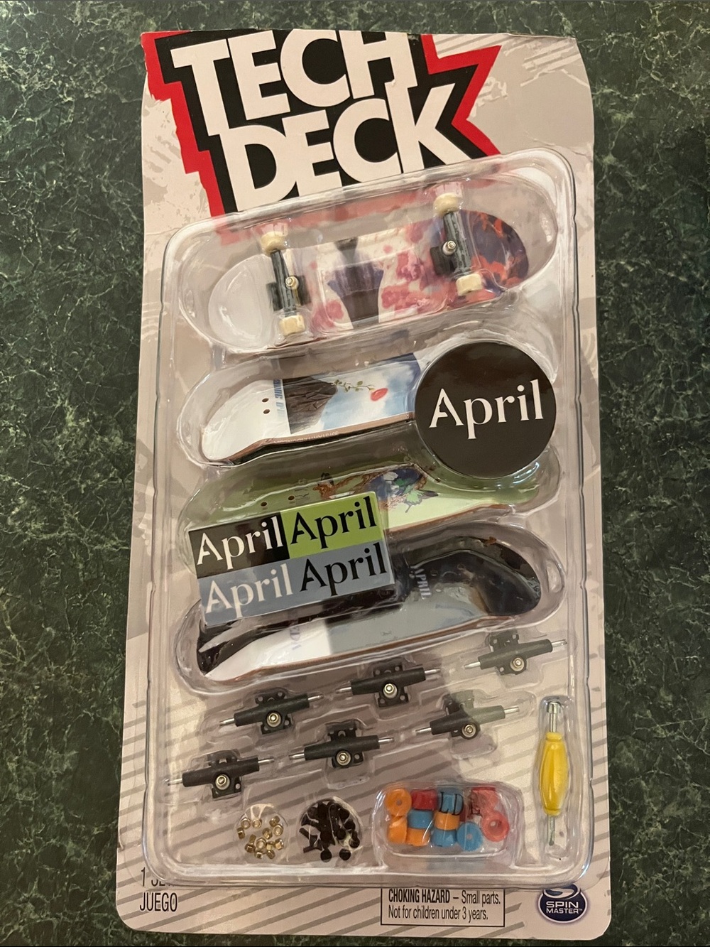 Tech Deck April Multi-Color Fingerboard Pack